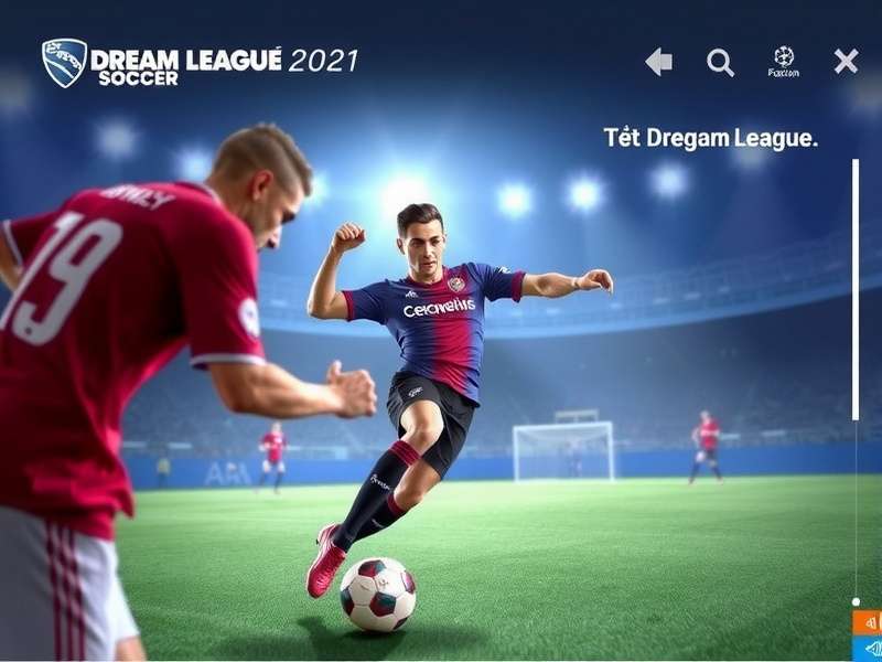 Dream League Soccer 2021 download screen on mobile
