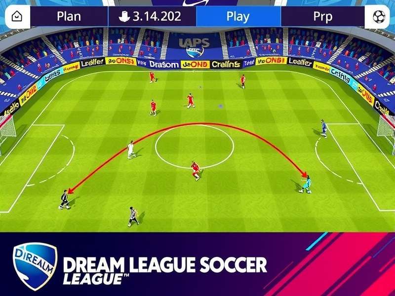 Dream League Soccer 2025 gameplay screenshot showing realistic graphics