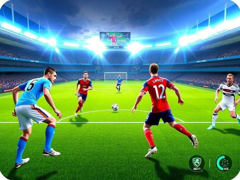 Dream League Soccer 2025 Mod APK gameplay screenshot showing unlimited coins and unlocked players