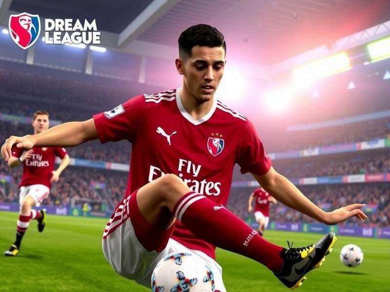 Dream League Soccer 2019 PC gameplay screenshot showing realistic graphics