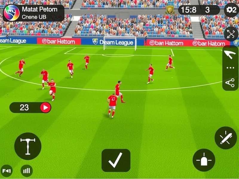Dream League Soccer 2025 gameplay screenshot showing team management