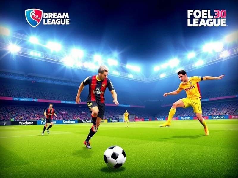 Dream League Soccer 2014 gameplay screenshot showing a player taking a shot on goal