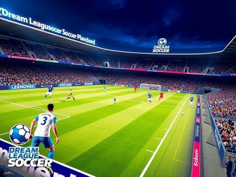 Dream League Soccer attacking strategy illustration