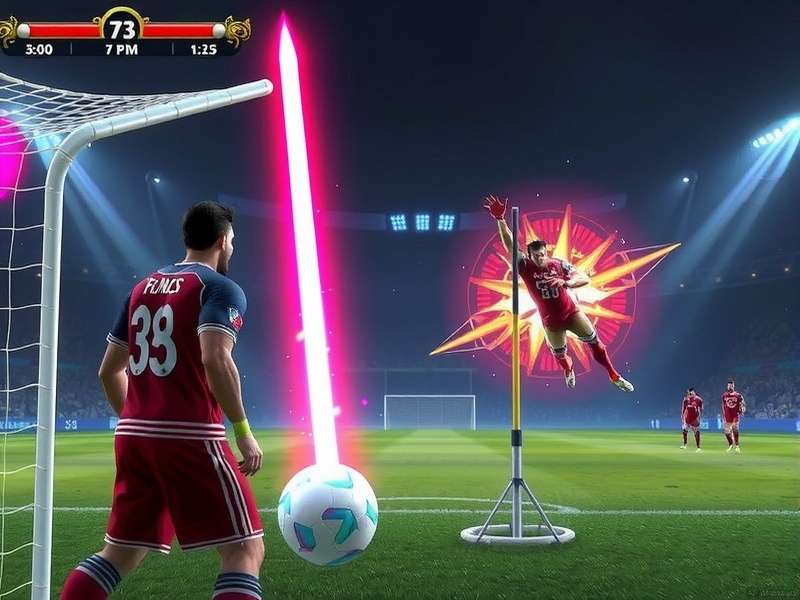 Dream League Soccer 2024 gameplay screenshot showing realistic graphics and stadium atmosphere