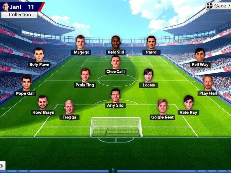 Diagram of 4-3-3 Formation in Dream League Soccer 2025