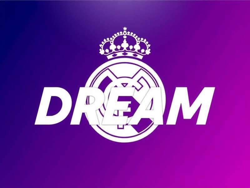 Official Real Madrid logo in Dream League Soccer 2019 game interface