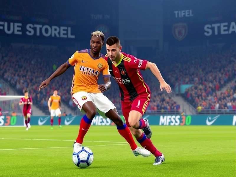 Dream League Soccer 2026 gameplay screenshot showing realistic graphics and player actions