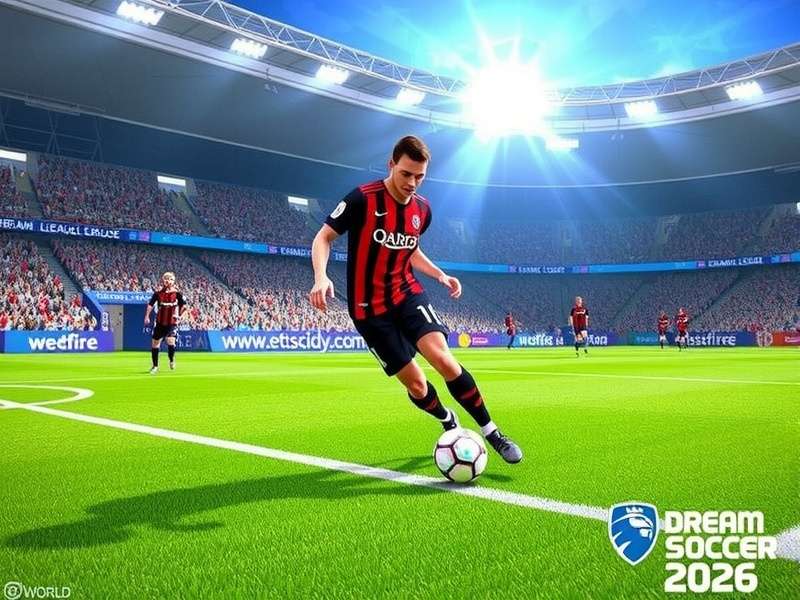 Dream League Soccer 2026 World Gameplay Screenshot showing intense match action