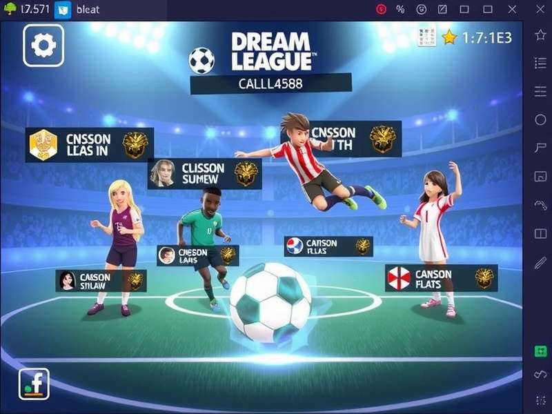 Dream League Soccer gameplay on mobile device