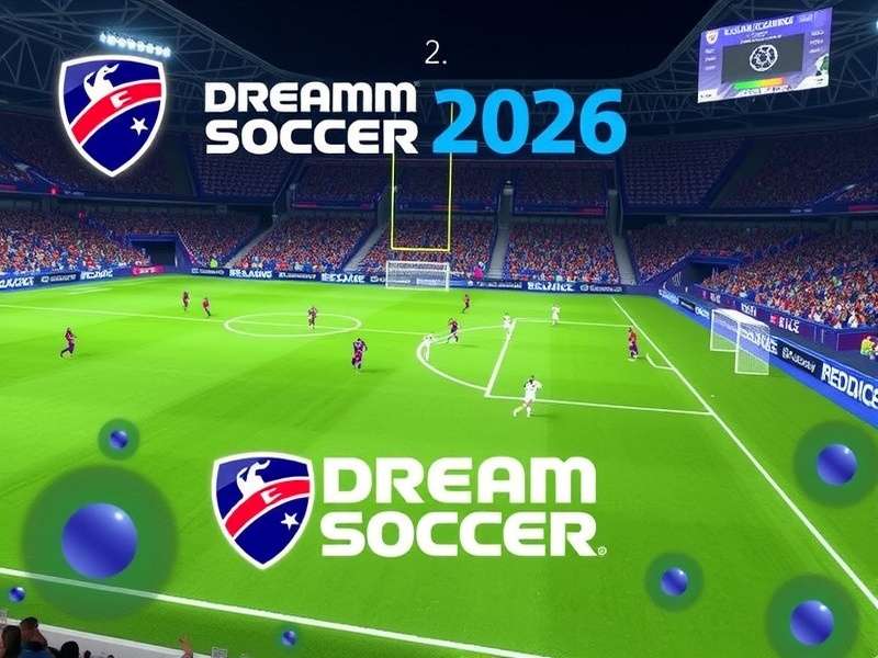 Dream League Soccer 2026 App gameplay screenshot showing realistic graphics
