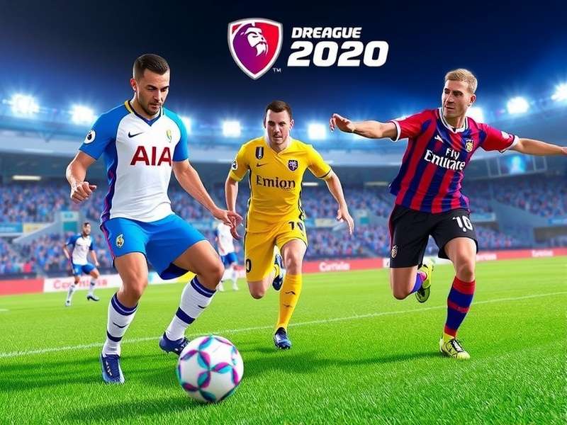 Dream League Soccer 2020 gameplay screenshot showing realistic graphics