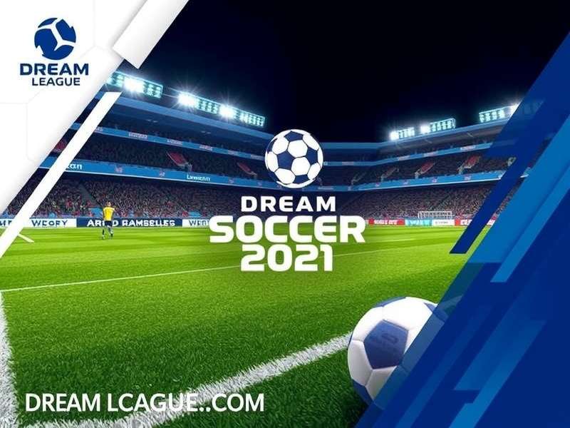 Dream League Soccer 2021 gameplay screenshot showing realistic graphics and player action