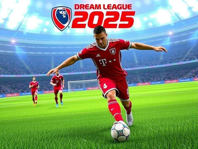 Dream League Soccer 2025 gameplay screenshot showing realistic graphics