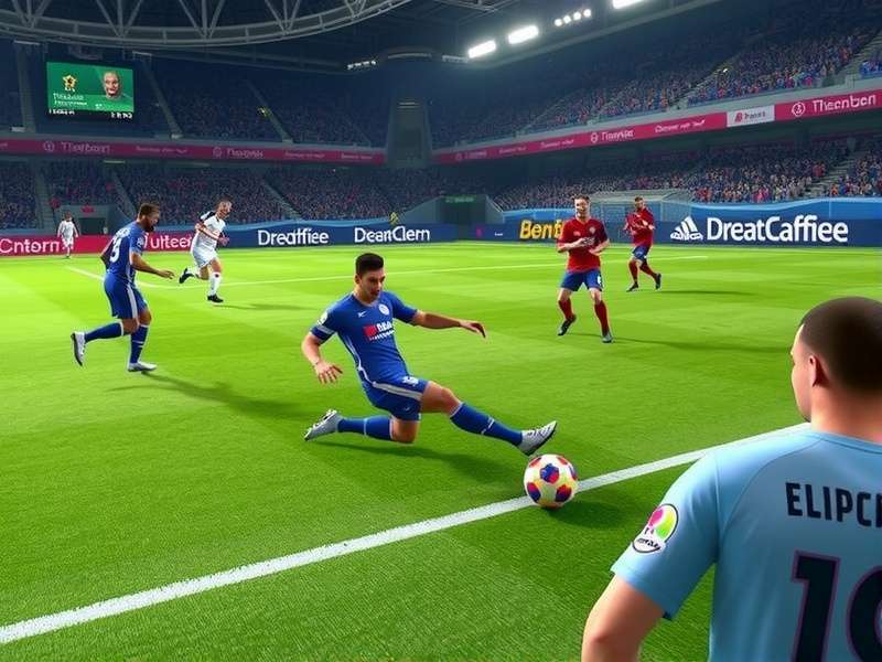 Dream League Soccer 2019 Trailer official poster showing star players and dynamic match action