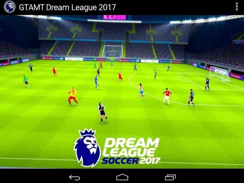 Dream League Soccer 2017 gameplay screenshot showing a intense football match between top clubs