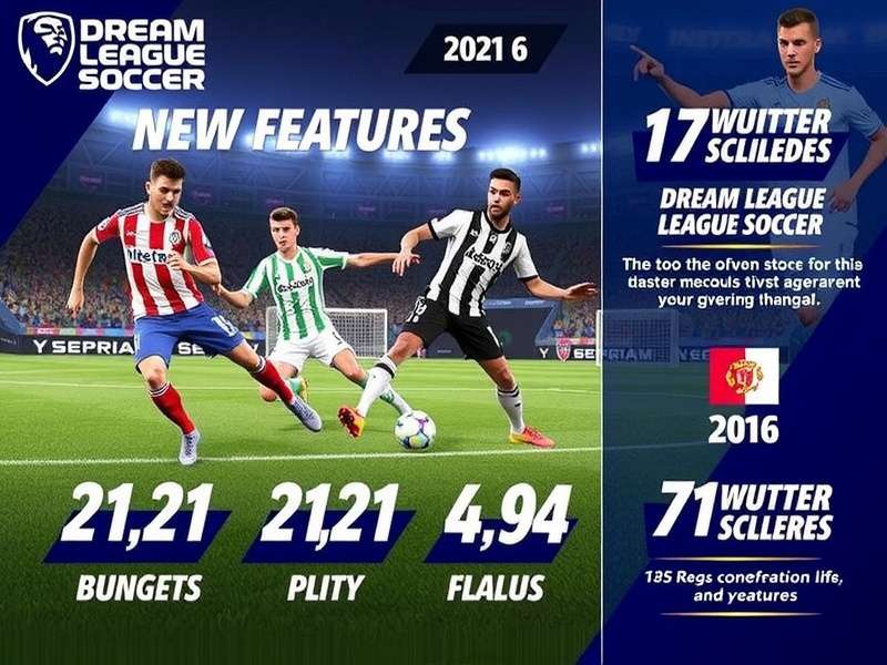 Dream League Soccer 2026 New Features – Hero banner showing revamped gameplay and stunning graphics