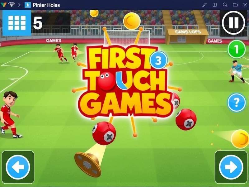 Dream League Soccer – First Touch Games official banner showing the iconic DLS ball and stadium atmosphere
